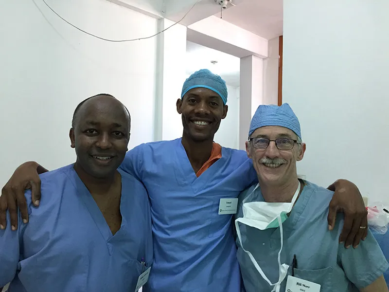 Dr. Gicheru with Dr. Bill Marr along with Ismael